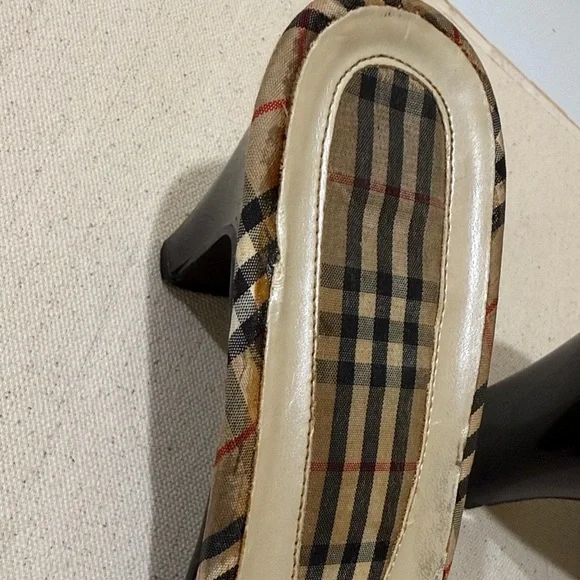 NFINITY Vintage Plaid Women's Mules Size 9.5 M | 2.5”-3” Heels - Picture 5 of 12